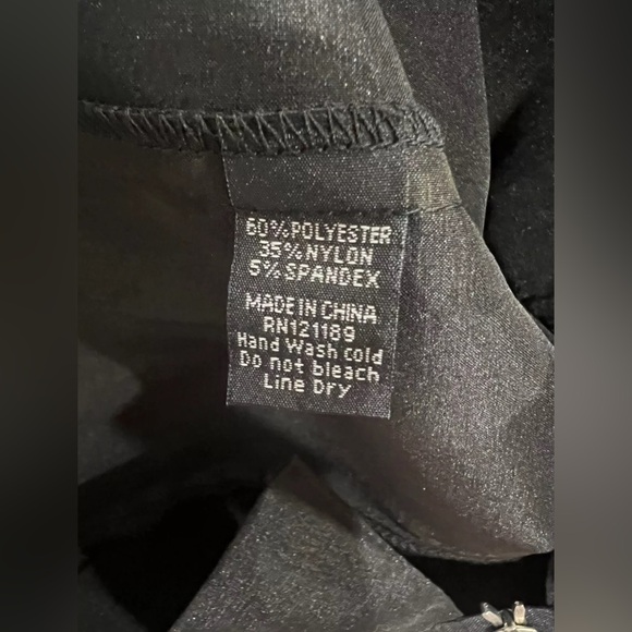 110 WEST Sexy Rose Zip Dress Black Size 4 NWT - Picture 5 of 6